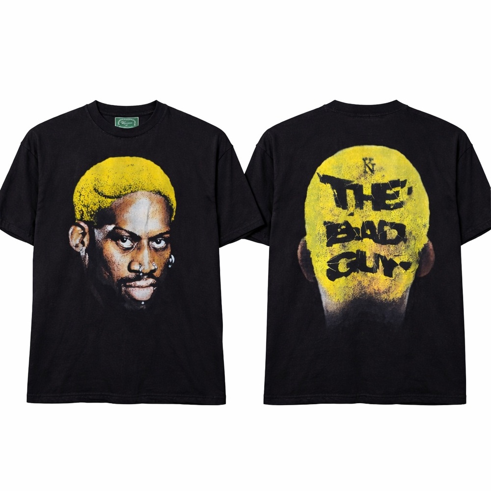 Knowname Dennis Rodman “The Bad Guy” Graphic Tee Black Size M